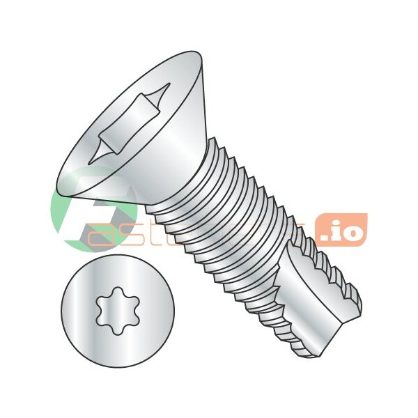 Newport Fasteners Thread Cutting Screw, #8-32 x 1/2 in, Zinc Plated Steel Flat Head Torx Drive, 10000 PK 269121 - main